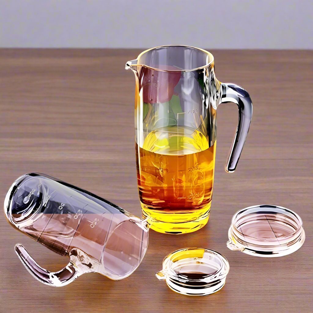 Acrylic Oil | Vinegar Jar – 400ml Capacity, Non-Toxic, Food-Grade, Stylish Design with Pouring Spout