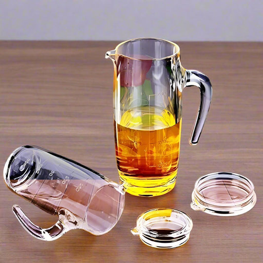 Acrylic Oil | Vinegar Jar – 400ml Capacity, Non-Toxic, Food-Grade, Stylish Design with Pouring Spout