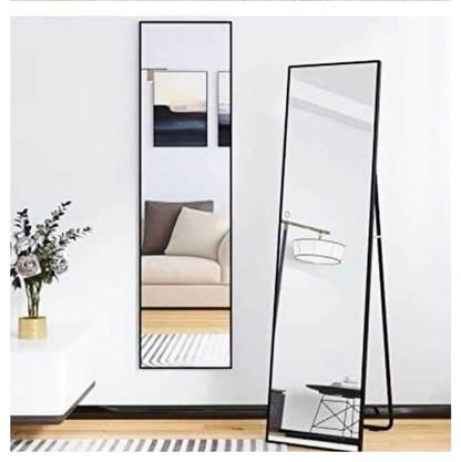 High Quality Dressing Mirror with Stand | Elegant Gold Black Finish | 150 cm x 40 cm