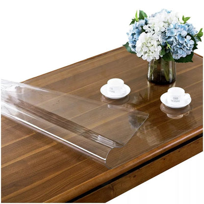 Transparent PVC Table Cloth | 50cm x 2m | Waterproof Kitchen Protective Cover | Frosted Glass Soft Cloth | 1.0mm Thickness