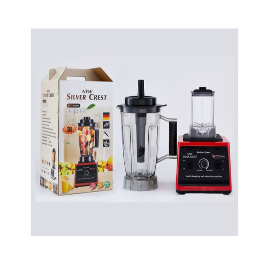 Silver Crest  2in1 Blender | New Model with 3 Litre Jug and Grinder Jug | Black | 8000Watts