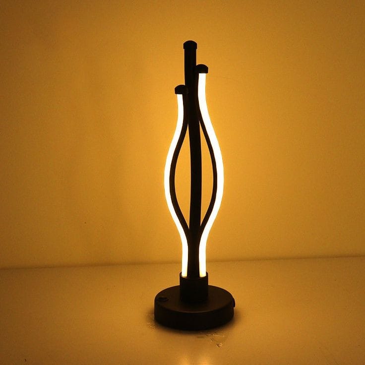 Luminous Decorative LED Table Lamp | USB Powered Warm White & White Light