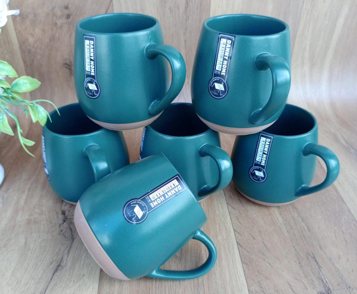 High Quality Classy Mugs | Set of 6 Cups | Perfect For Serving Coffee, Tea, Or Other Hot Drinks