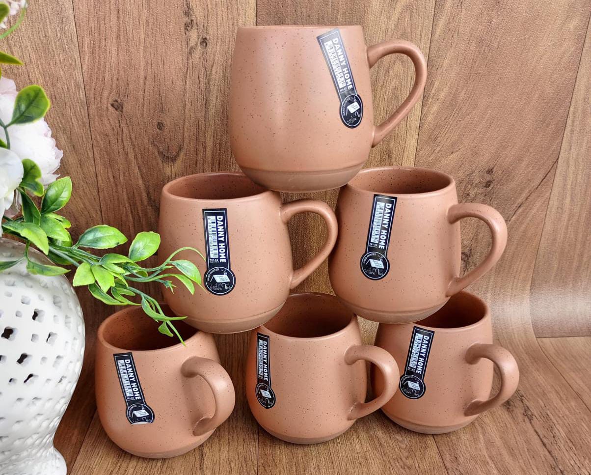 High Quality Classy Mugs | Set of 6 Cups | Perfect For Serving Coffee, Tea, Or Other Hot Drinks