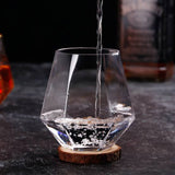 High Quality Hexagon Crystal Clear Whiskey & Wine Glass Set |  310ml |  Set of 6