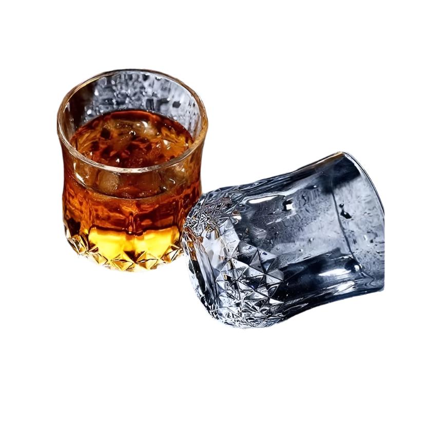 Thickened Crystal Short Beer & Whiskey Glasses | European Beer Cups | Set of 6 | 210ml