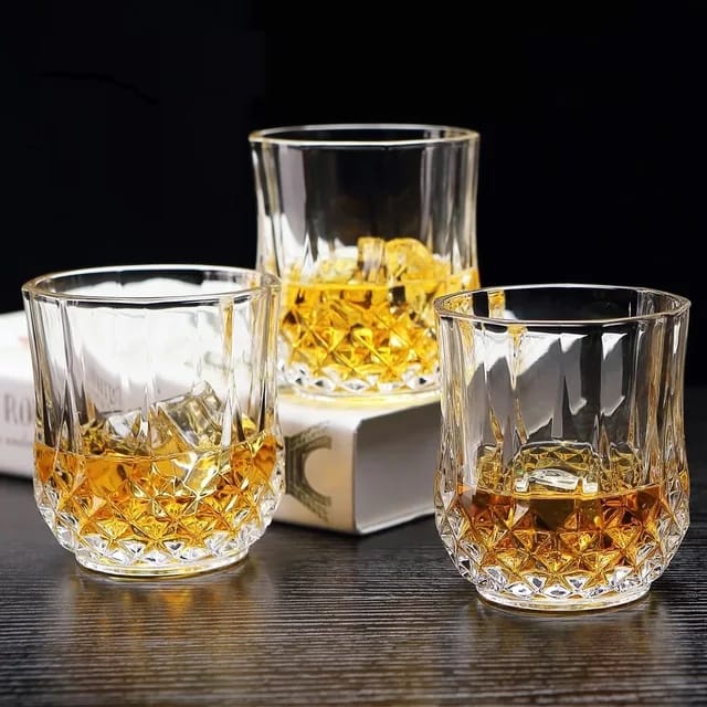 Thickened Crystal Short Beer & Whiskey Glasses | European Beer Cups | Set of 6 | 210ml