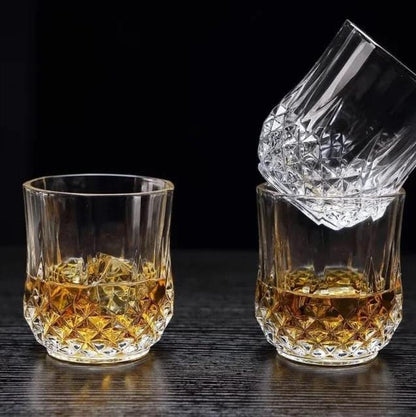 Thickened Crystal Short Beer & Whiskey Glasses | European Beer Cups | Set of 6 | 210ml