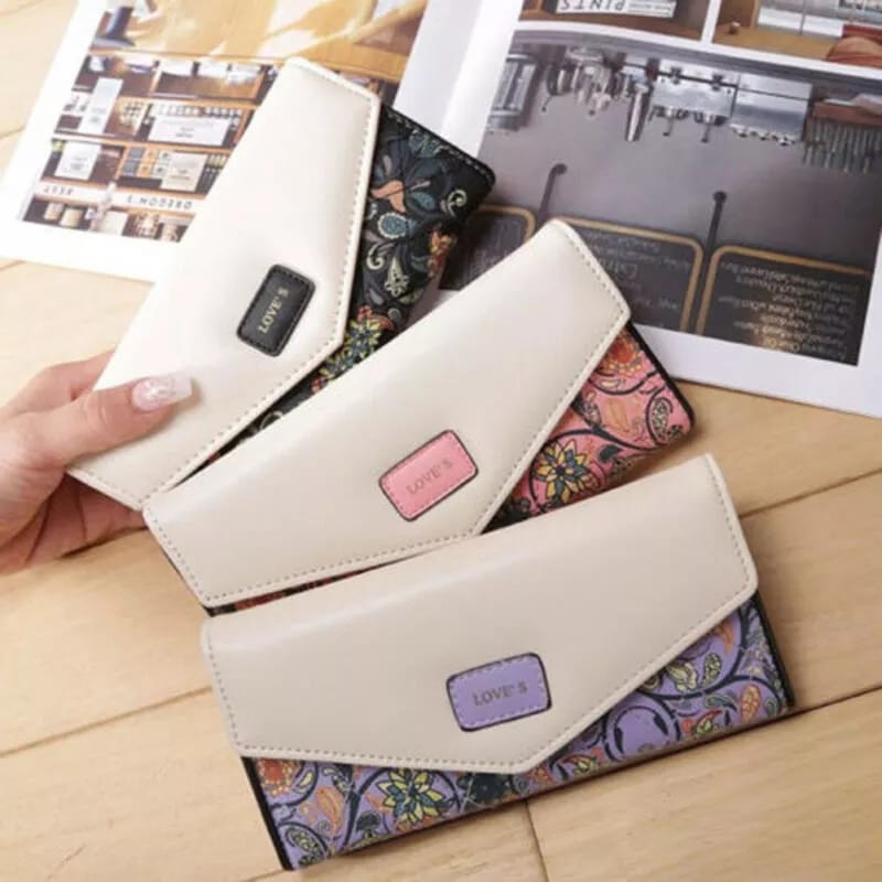 Luxury Women’s PU Leather Wallet | Multifunctional Zipper Coin Purse | Simple Colors | Thin Clutch Money Bag | Phone Bag