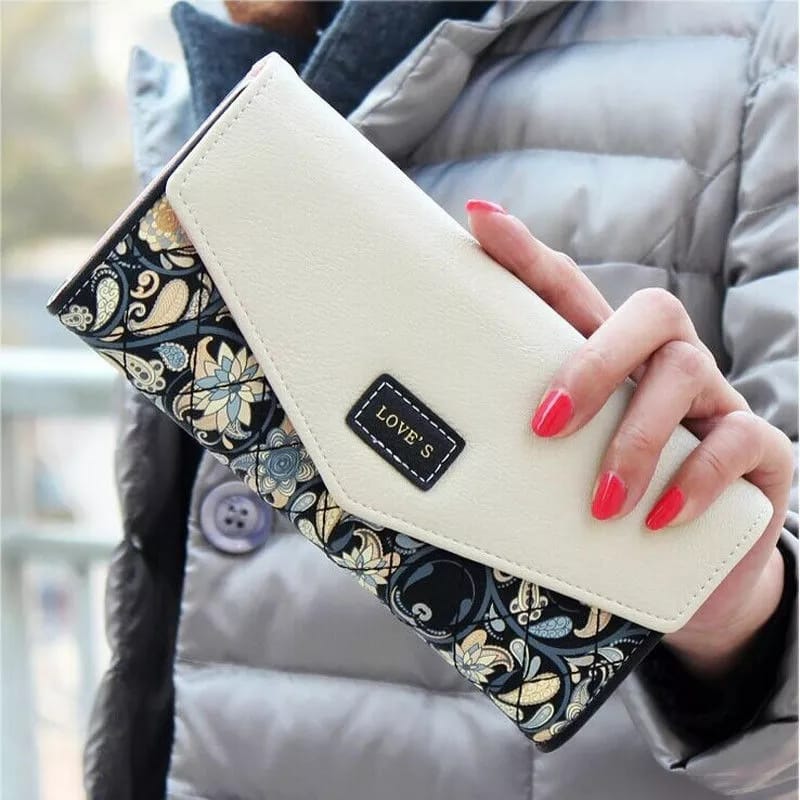 Luxury Women’s PU Leather Wallet | Multifunctional Zipper Coin Purse | Simple Colors | Thin Clutch Money Bag | Phone Bag