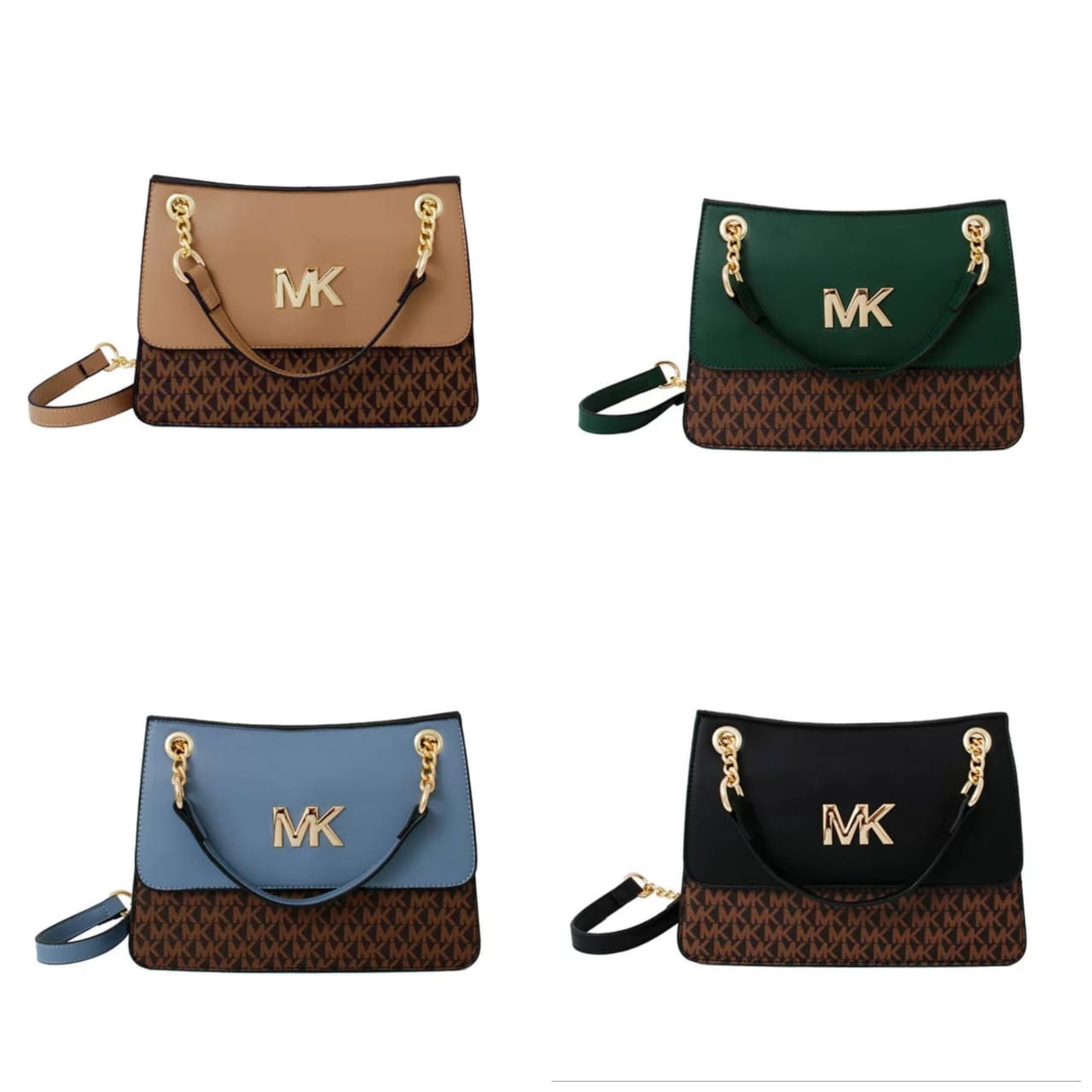 MK Sling Bags with Chain Straps | Premium PU Leather | Chic Crossbody Bag for Women