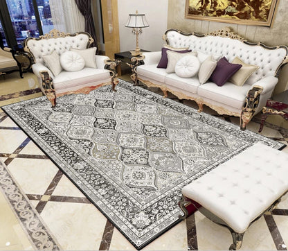 HD Luxurious Living Room Carpets | 7x10 ft | High Definition Design | Ideal For Living Rooms, Bedrooms, Or Office Spaces