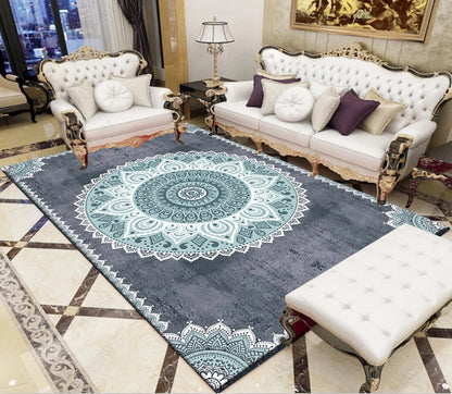 HD Luxurious Living Room Carpets | 7x10 ft | High Definition Design | Ideal For Living Rooms, Bedrooms, Or Office Spaces