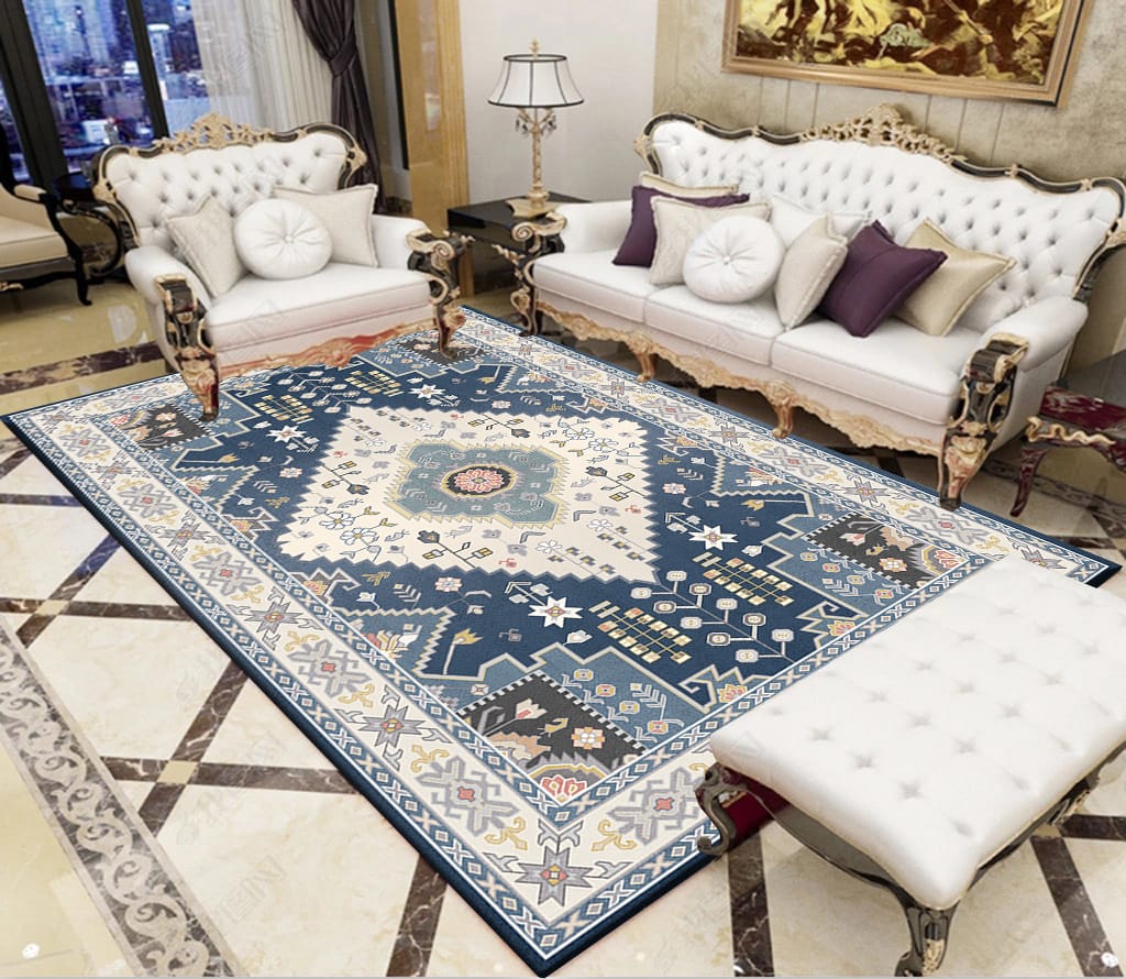 HD Luxurious Living Room Carpets | 7x10 ft | High Definition Design | Ideal For Living Rooms, Bedrooms, Or Office Spaces