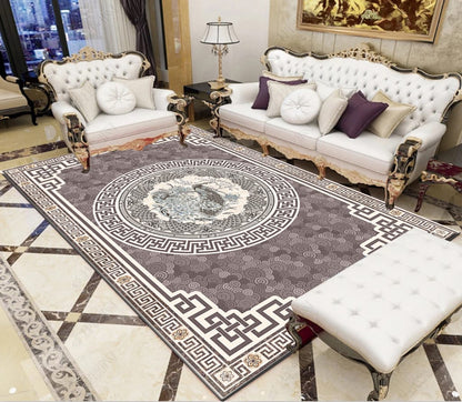 HD Luxurious Living Room Carpets | 7x10 ft | High Definition Design | Ideal For Living Rooms, Bedrooms, Or Office Spaces