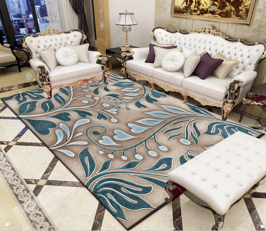 HD Luxurious Living Room Carpets | 7x10 ft | High Definition Design | Ideal For Living Rooms, Bedrooms, Or Office Spaces