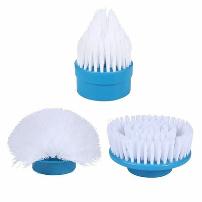 Electric Hurricane Spin Scrubber | Cordless, Rechargeable | 3 Cleaning Heads | Extends to 44 Inches