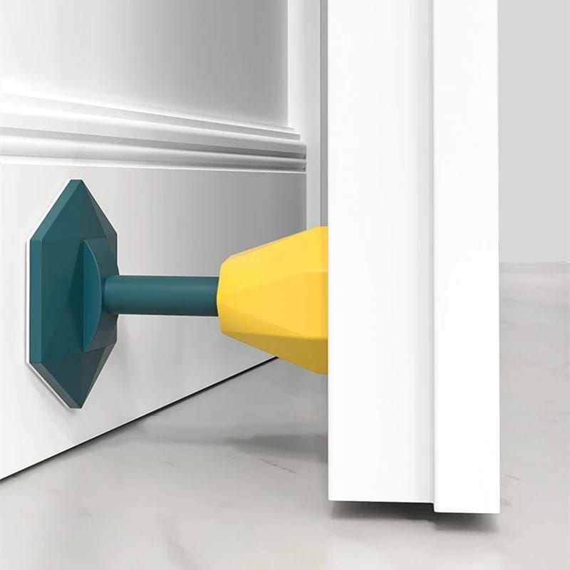 Diamond Shape Door Stopper | Peel and Stick | Soft Silicone | Floor & Wall Protection