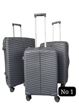 3 in 1 Unbreakable PP Suitcase Set | Zipper Closure, 360 Spinner Wheels, Telescopic Handle | Sizes: 75cm, 69cm, 59cm