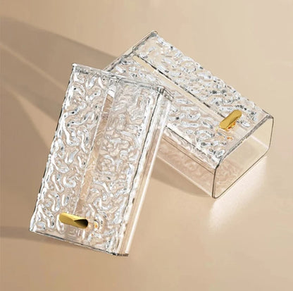 Luxury Wall Mounted Acrylic Transparent Tissue Box | Table Napkin Holder | Bathroom Paper Box Tissue Dispenser