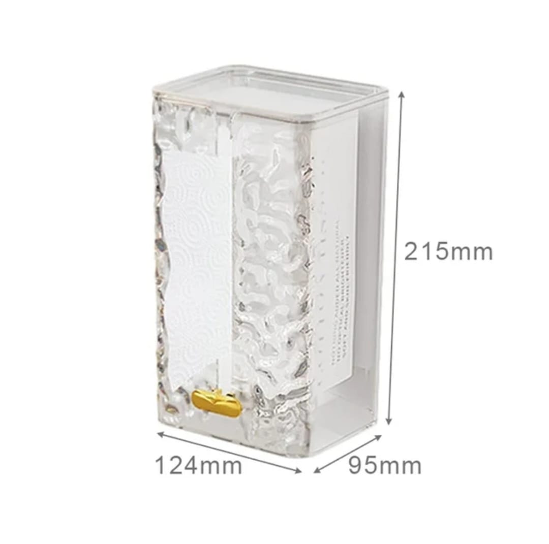 Luxury Wall Mounted Acrylic Transparent Tissue Box | Table Napkin Holder | Bathroom Paper Box Tissue Dispenser