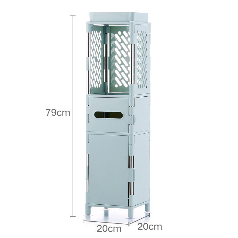 Floor Standing Cabinet Organizer | Waterproof Plastic | Bathroom & Toilet Storage