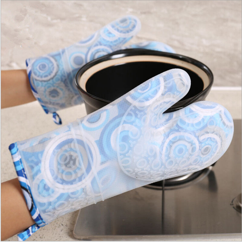 Double Insulation Silicone Cotton Oven Microwave Glove | Heat Resistant | High Quality | Comfortable