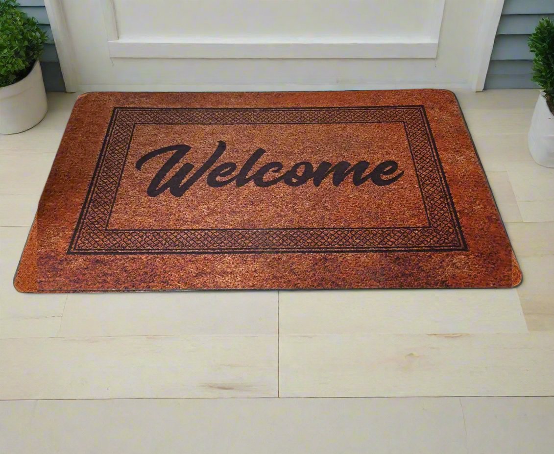 Hard Rubber Door Mat | Durable & NonSlip | Heavy-Duty Entrance Mat for Home & Office