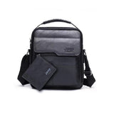 Furaha Finds Crossbody Messenger Bag Business casual shoulder bag (22x26cm) available in black, brown, and dark brown.