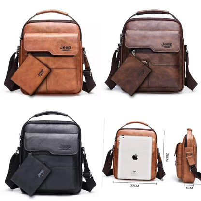 Crossbody Messenger Bags | Business Casual Shoulder Bag | Size 22x26 cm | Black, Brown, Dark Brown