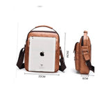 Furaha Finds Crossbody Messenger Bag Business casual shoulder bag (22x26cm) available in black, brown, and dark brown.