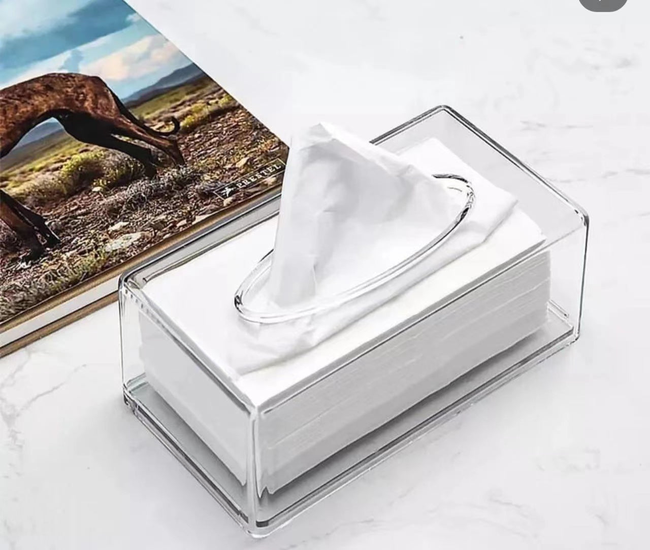 Transparent Acrylic Napkin Dispenser | Table Decoration Tissue Box | Office Paper Holder Storage Case