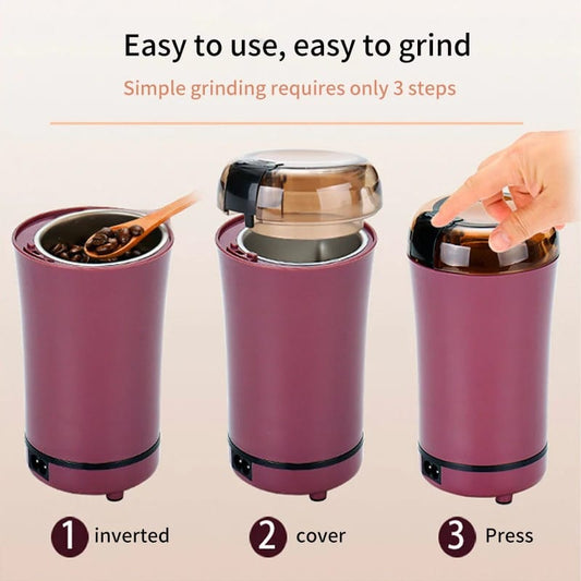 Ceramic 100ml Electric Fine Grinder Machine | Stainless Steel & PP Plastic | Versatile Spice and Herb Grinder