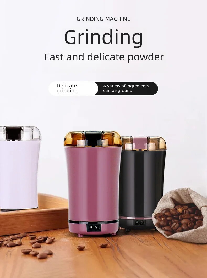 Ceramic 100ml Electric Fine Grinder Machine | Stainless Steel & PP Plastic | Versatile Spice Grinder