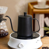 Stainless Steel Goose Neck Spout Coffee Kettle | 600ml | Portable with Temperature Control | Food-Grade Material