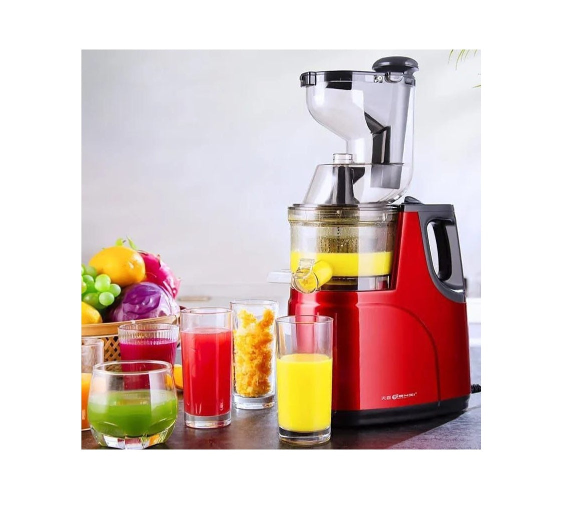 Electric Slow Juicer | Screw Cold Press Extractor | Filter Free | Easy Wash | Large Caliber Fruit Juicer Machine