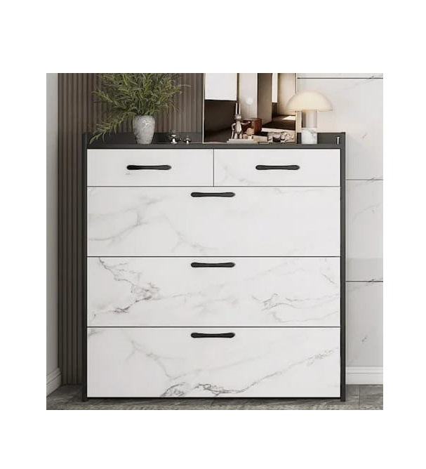 Modern Marble Effect Bucket Flip Shoe Cabinet | Space-Saving High Capacity Shoe Rack | Multi-Layer Minimalist Hallway Organizer | Stylish Porch Furniture