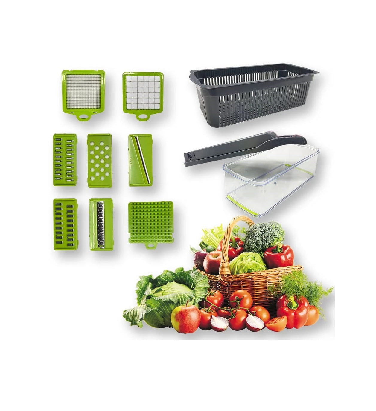 1.2L Vegetable Slicer with Drainer | MultiFunctional Kitchen Tool