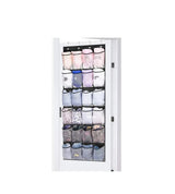 1pc Over The Door Hanging Shoe Organizer | 24 Large Mesh Pockets Closet Storage Holder for Shoes & Accessories