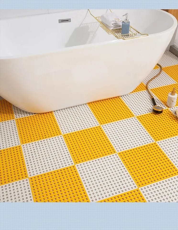 Waterproof Antislip Bathroom Mat | 30cm x 30cm | Reversible Design