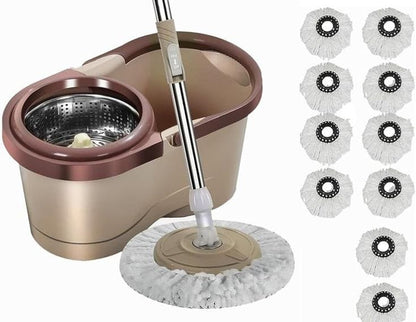 Metallic Magic Spin Mop | 360° Rotating Floor Cleaner | Ideal for cleaning all areas of your home, from living rooms and kitchens to bathrooms and hallways.