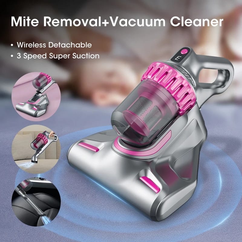 4 in 1 Handheld Vacuum Cleaner | Mite &amp; Car Vacuum with Multiple Accessories