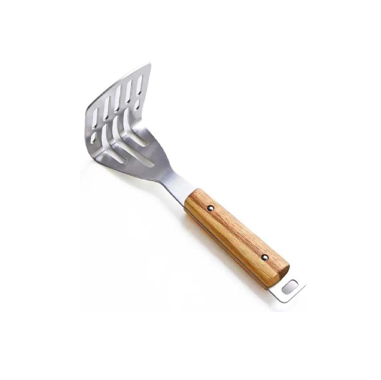 Wooden Handle Masher | 23cm Stainless Steel Masher with Ergonomic Wooden Handle | Durable & Easy to Use