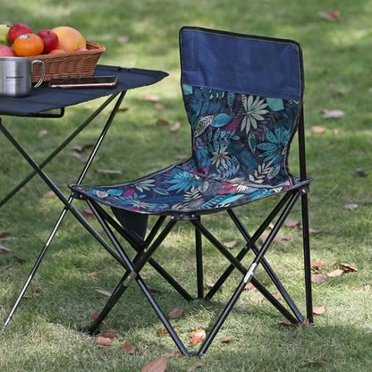 Outdoor Portable Foldable Camping Chair | Stainless Steel & Oxford Fabric | 72 x 42 x 42 cm