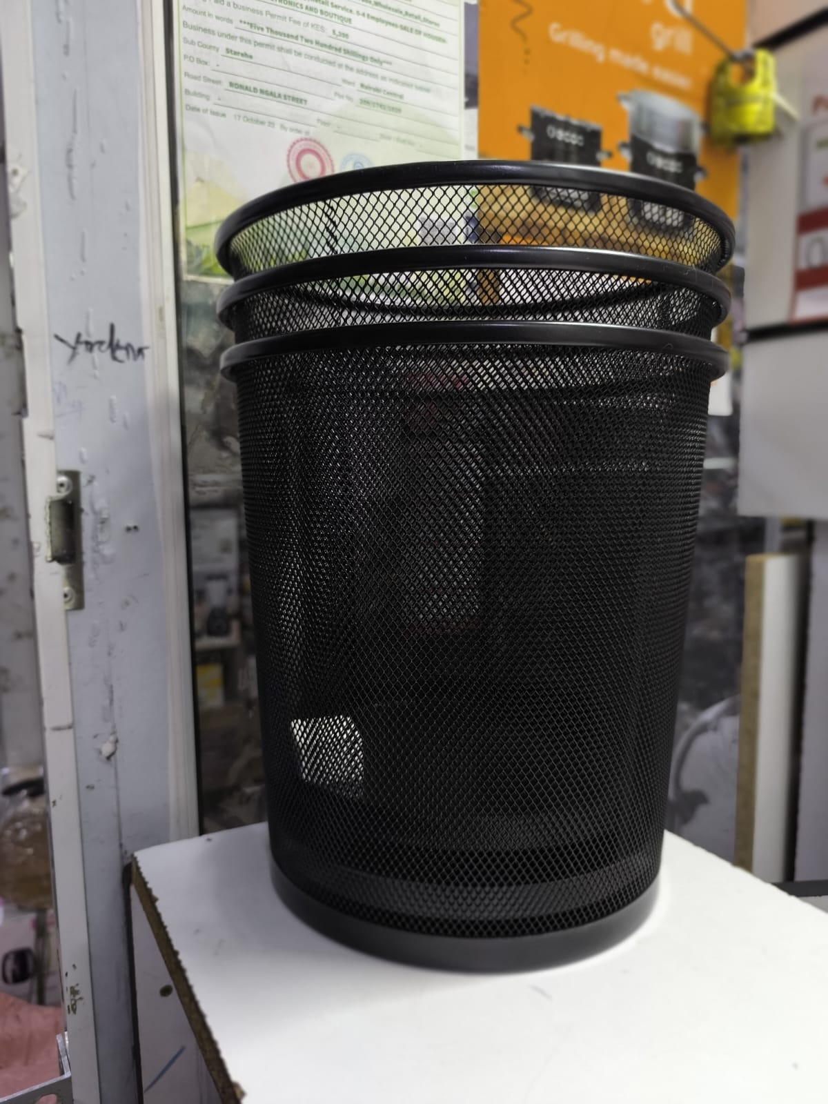 Multipurpose Steel Mesh Home Waste Bin | Office, Bedroom, Living Room | 36 cm x 30 cm