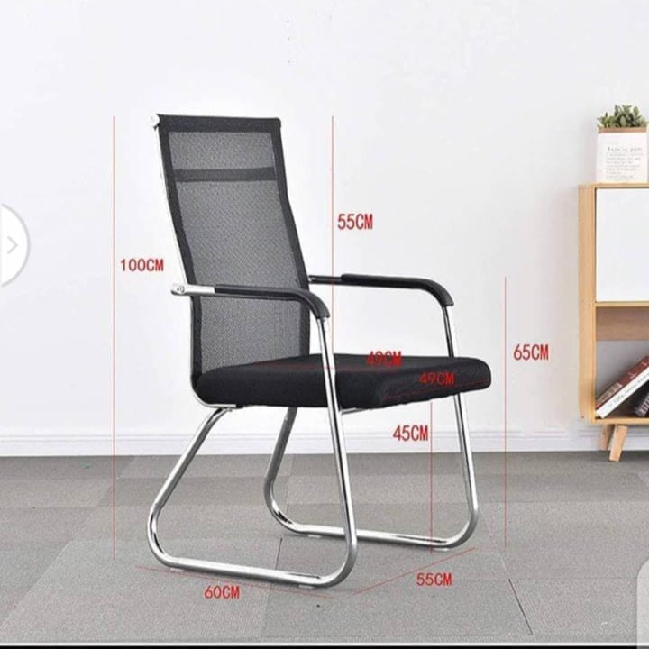 Metal Ergonomic Computer Office Chair for Staff Meetings, Dormitory, Home, and Student Use