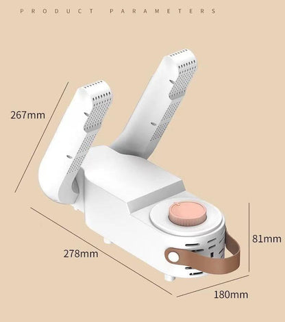 Portable Mini Rechargeable Electric Shoe Dryer | Fast Drying &  Odor Control | 150W |  220V