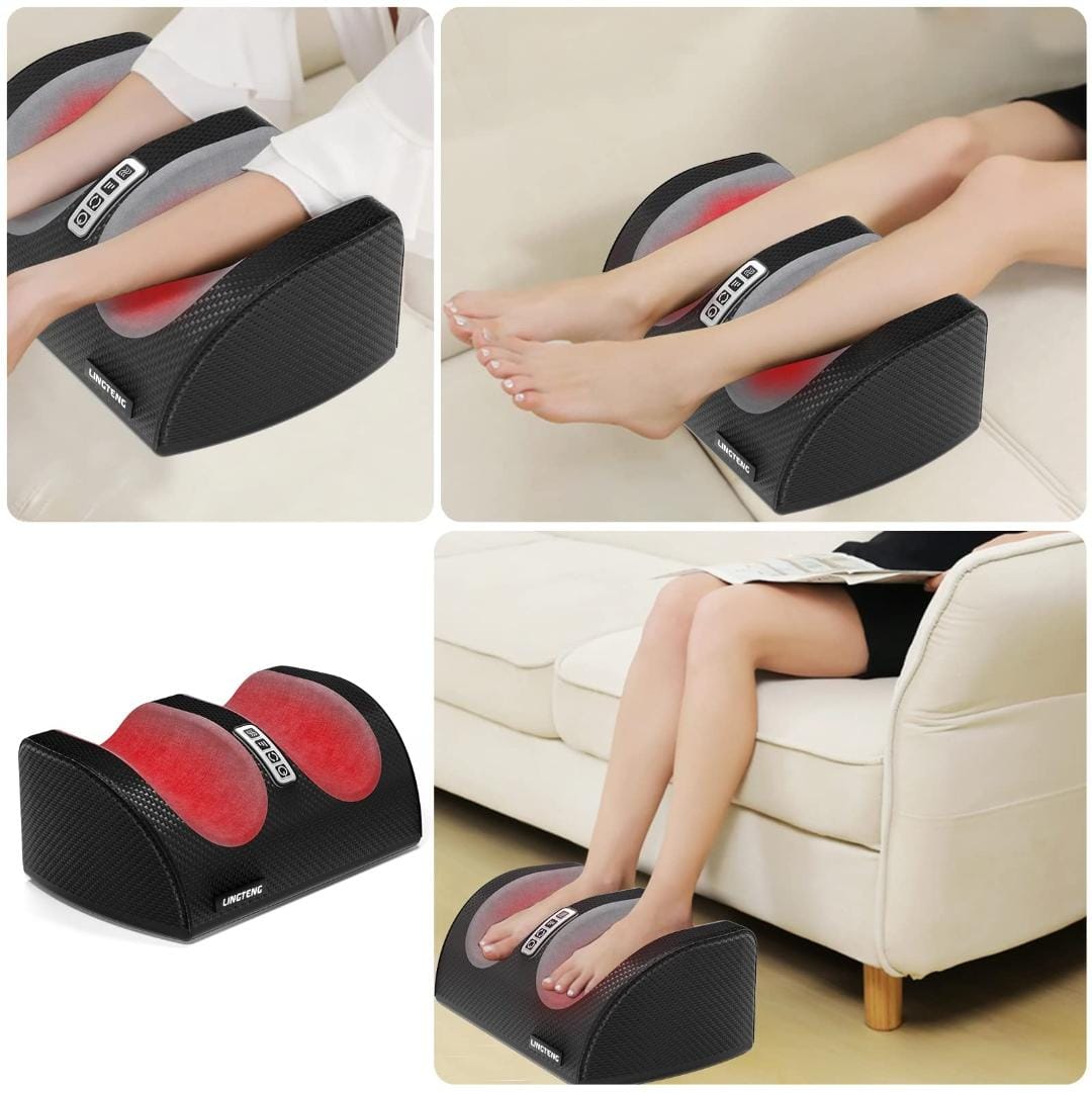 Electric Foot Massager Heater | Full Foot Massage Machine with Airbag and Roller for Ultimate Relaxation