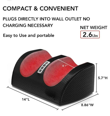 Electric Foot Massager Heater | Full Foot Massage Machine with Airbag and Roller for Ultimate Relaxation