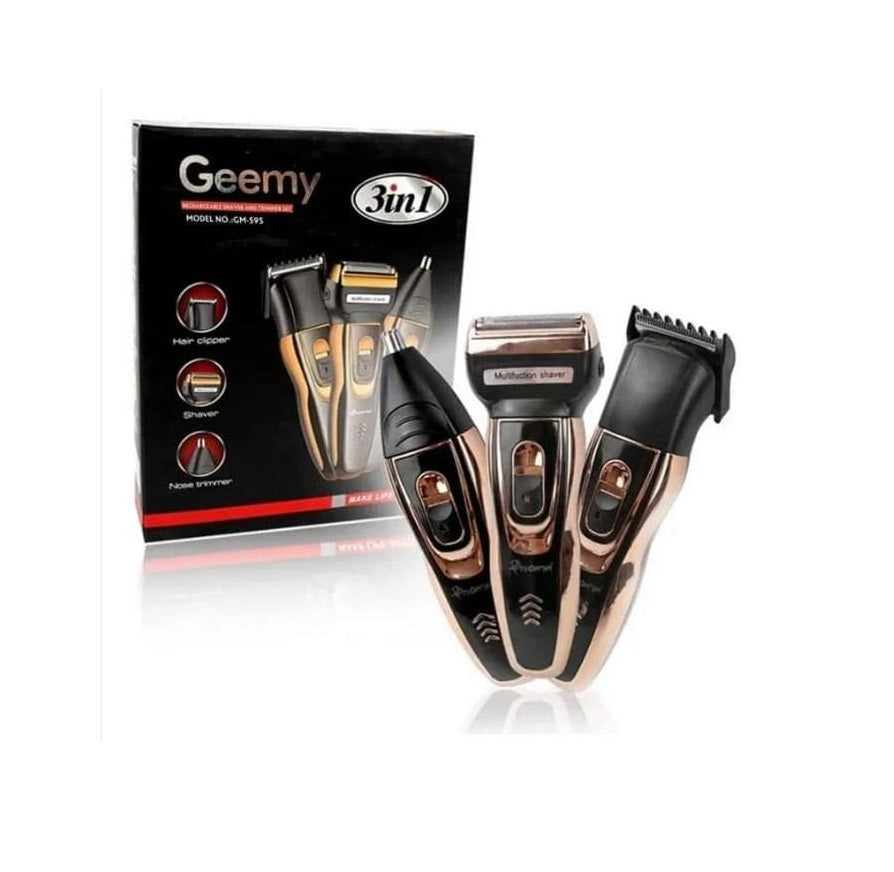 3 in 1 Geemy Shaver | Multifunctional Electric Grooming Kit for Men